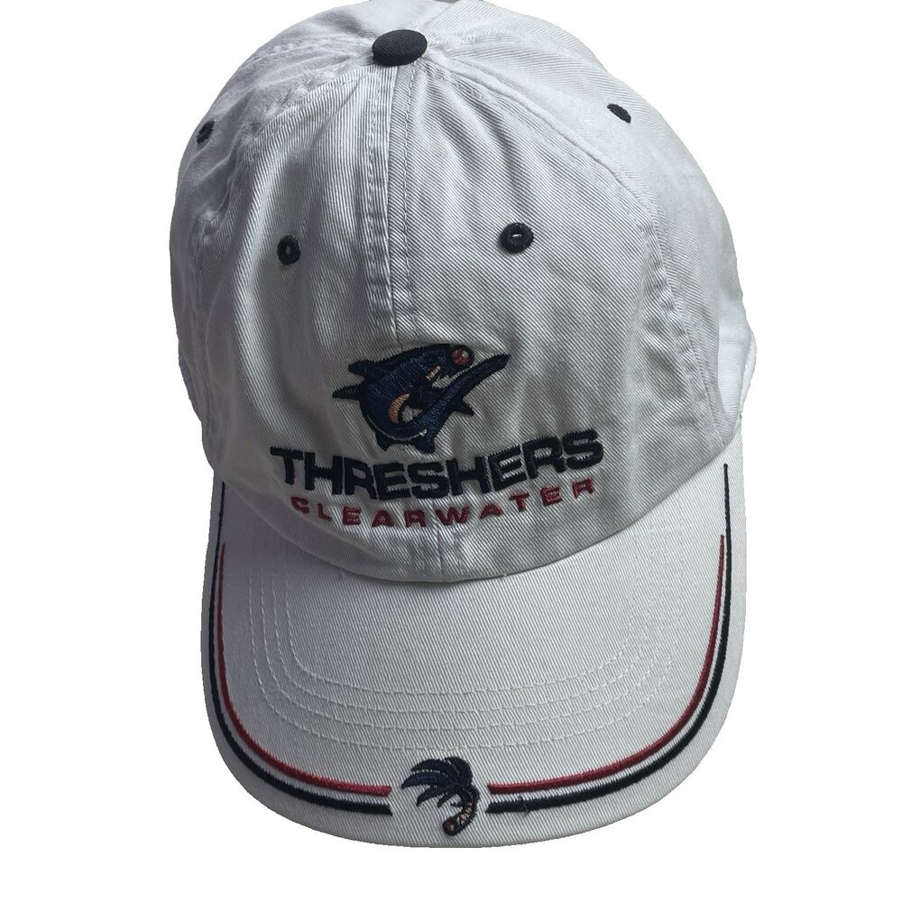 MiLB Clearwater Threshers White Strapback Hat Cap Philadelphia Phillies Cotton